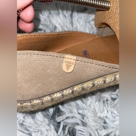 Verbenas Carmen Leather Suede Espadrille Size 41 - Picture 6 of 10